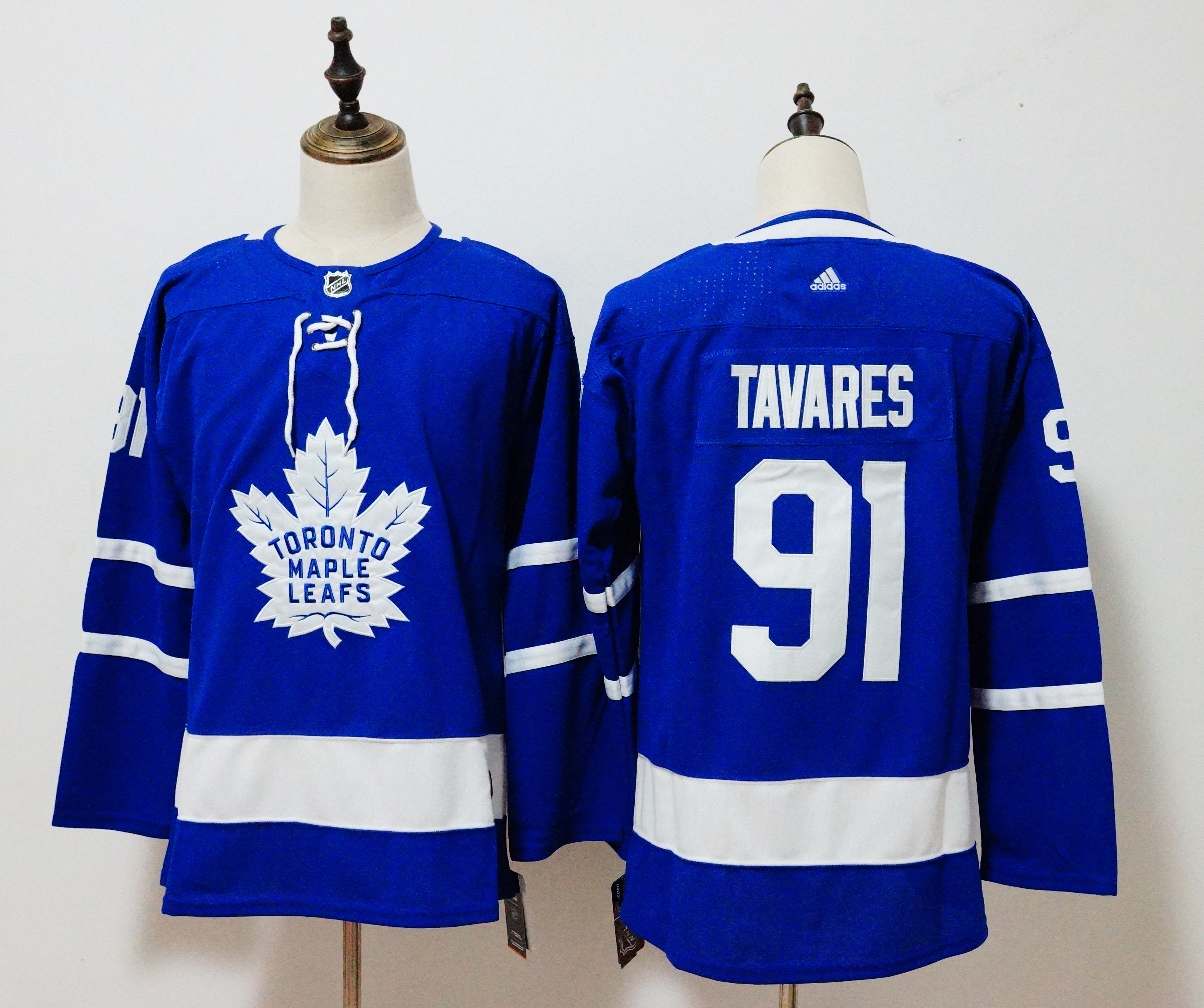 Women Toronto Maple Leafs 91 Tavares Blue Hockey Stitched Adidas NHL Jerseys